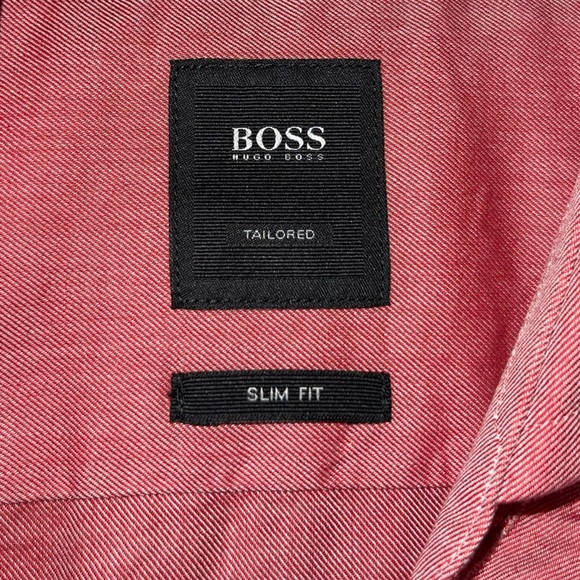 Hugo Boss Italian Slim Fit Testa Egyptian Cotton Button Down Dress Shirt - Picture 6 of 14